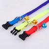 Small bell, colorful nylon choker, pet