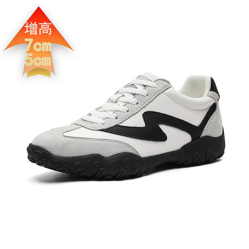 2025 New Style Inner Height Increase 6cm Puff Forrest Gump Shoes Soft Sole Moral Training Shoes Versatile Student Casual Sneakers Men's Shoes