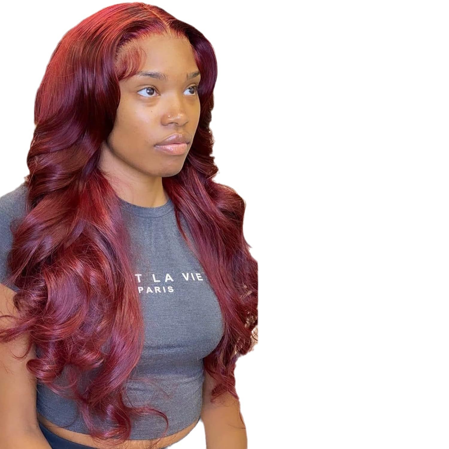 Pelucca de encaje frontal para mujeres con ondas largas rizadas, pelucca de encaje frontal natural, pelucca de encaje frontal