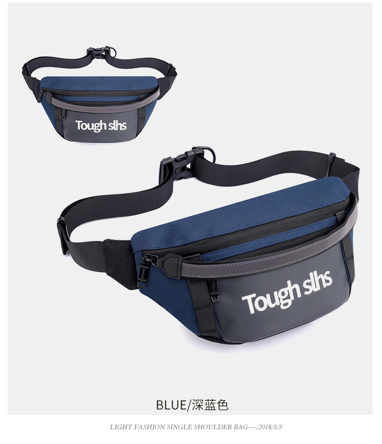 Wholesale of new men's and women's trendy waist bags, outdoor laser reflective chest bags, fashionable street crossbody bags and sports waist bags undefined
