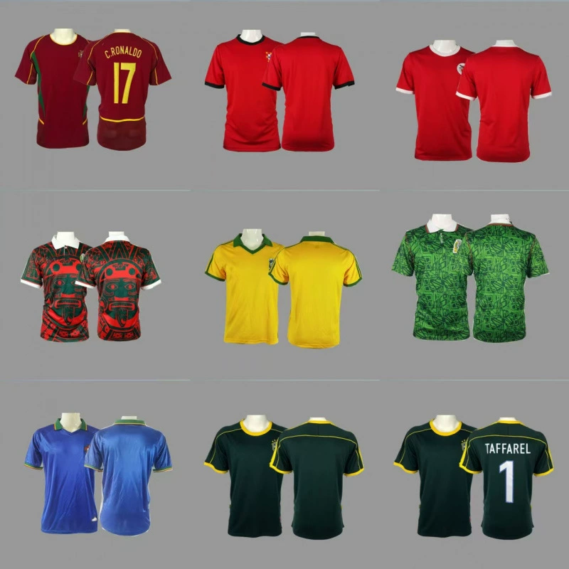 Ретро-трикотаж Футбольный костюм классическая ностальгия Пальма Реал Мадрид Рим Ривер Плейт Бока Париж Аргентина Джерси