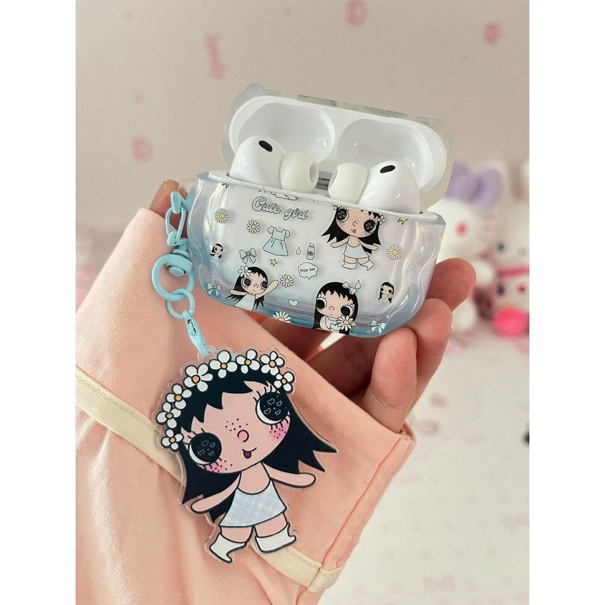 Gradiente Jade es adecuado para la cubierta de protección Bluetooth de la 5 a generación de Huaqiang Bei por Apple AirPods4 / 3 / 2 generación de auriculares image 1