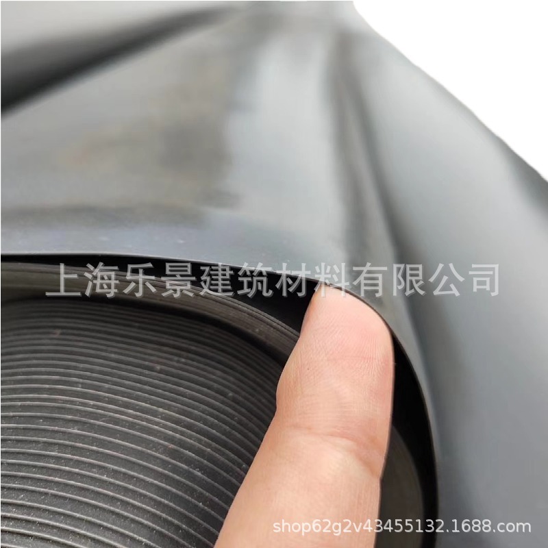 游泳池防水土工膜鱼塘化粪池沟渠地基防潮填埋场污水池防渗HDPE膜