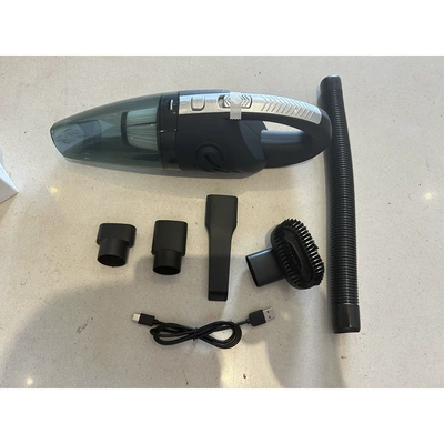 Car-mounted vacuum cleaner, portable handheld wireless vacuum cleaner, high-power dry and wet dual-use vacuum cleaner, dust remover for home use (Tozsoranlar) - r-6053-usb-cable-black-vacuum-cleaner-type-c-interface-charging