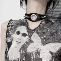 Киберпанк заклепка chocker Аби ошейник готический дизайн индивидуальность шейный ремень ключицы цепи