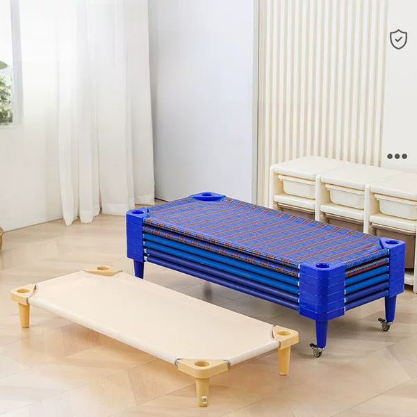Kindergarten Bed Children's Nap Bed Stacked Bed Cloth Bed Mesh Cloth PVC Bed Tesslin Cloth Bed