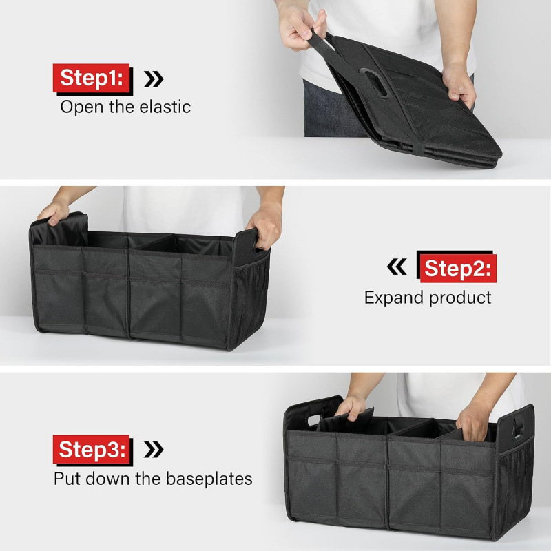 50L simple bolsa de almacenamiento de maleta de lujo de poliéster 600D resistente al agua para automóvil / SUV Oxford