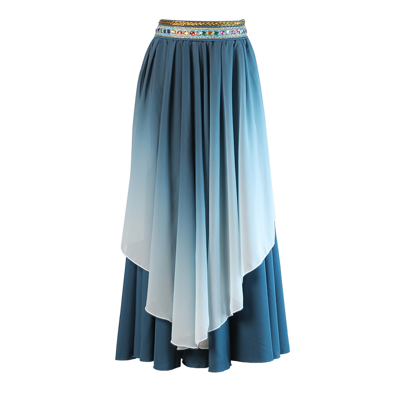 Ropa de danza Xizanga femenina ropa de danza ropa de rendimiento larga falda grande traje largo falda Xizanga falda image 7