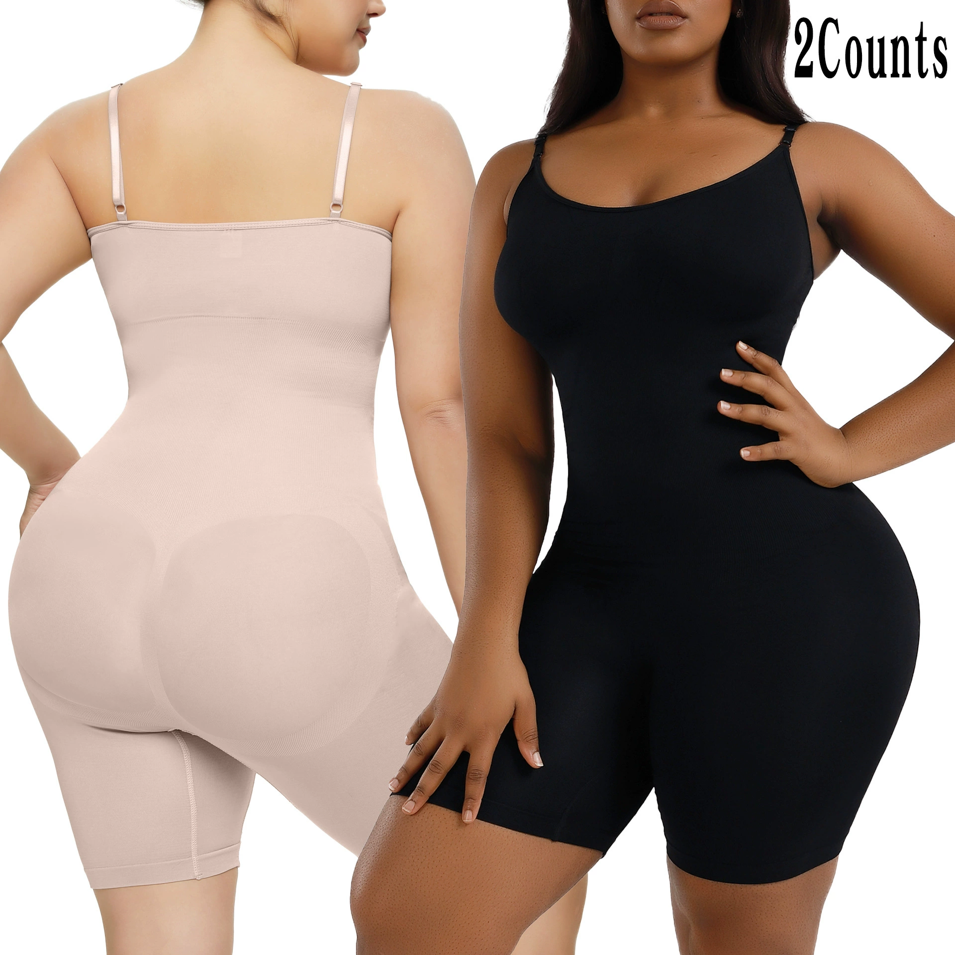 Постpartum Shapewear Bodysuit, European Style, Plus Size, Hip-Lifting Support