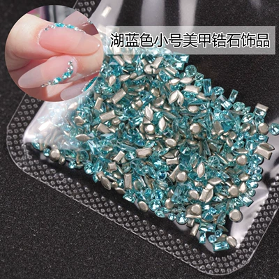 【Approximately 1900 Pieces】Lake Blue Dırnaq bəzəkləri - about-50-pieces-lake-blue-mini-trumpet