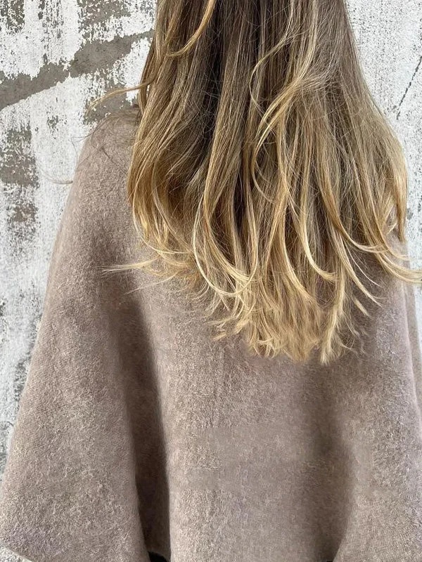 Women's Long Sleeve Cashmere Jacket For Autumn And Winter_voghion.com