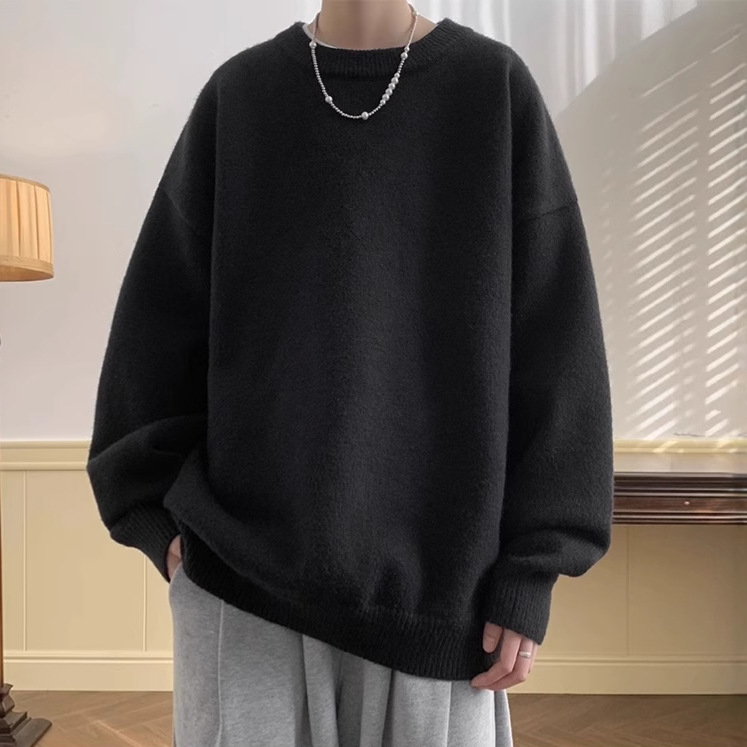 In-Stock Japanese-Style Cross-Border Hot-Selling Men's Sweater Autumn and Winter Loose Lazy Retro Youth Knitwear