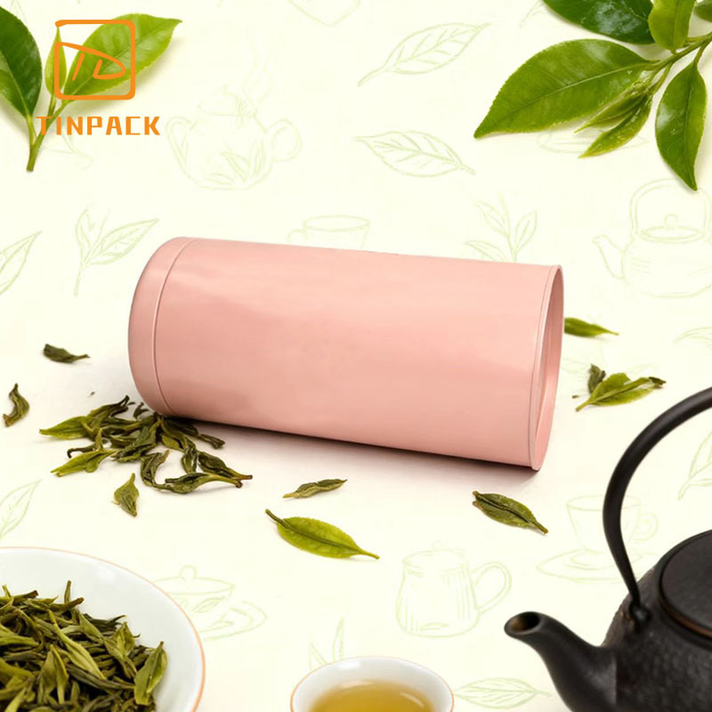 Food-Grade Round Metal Tea Canister with a Seal, Perfect for Storing Loose Leaf Tea Food-Grade Round Metal Tea Canister with a Seal, Perfect for Storing Loose Leaf Tea