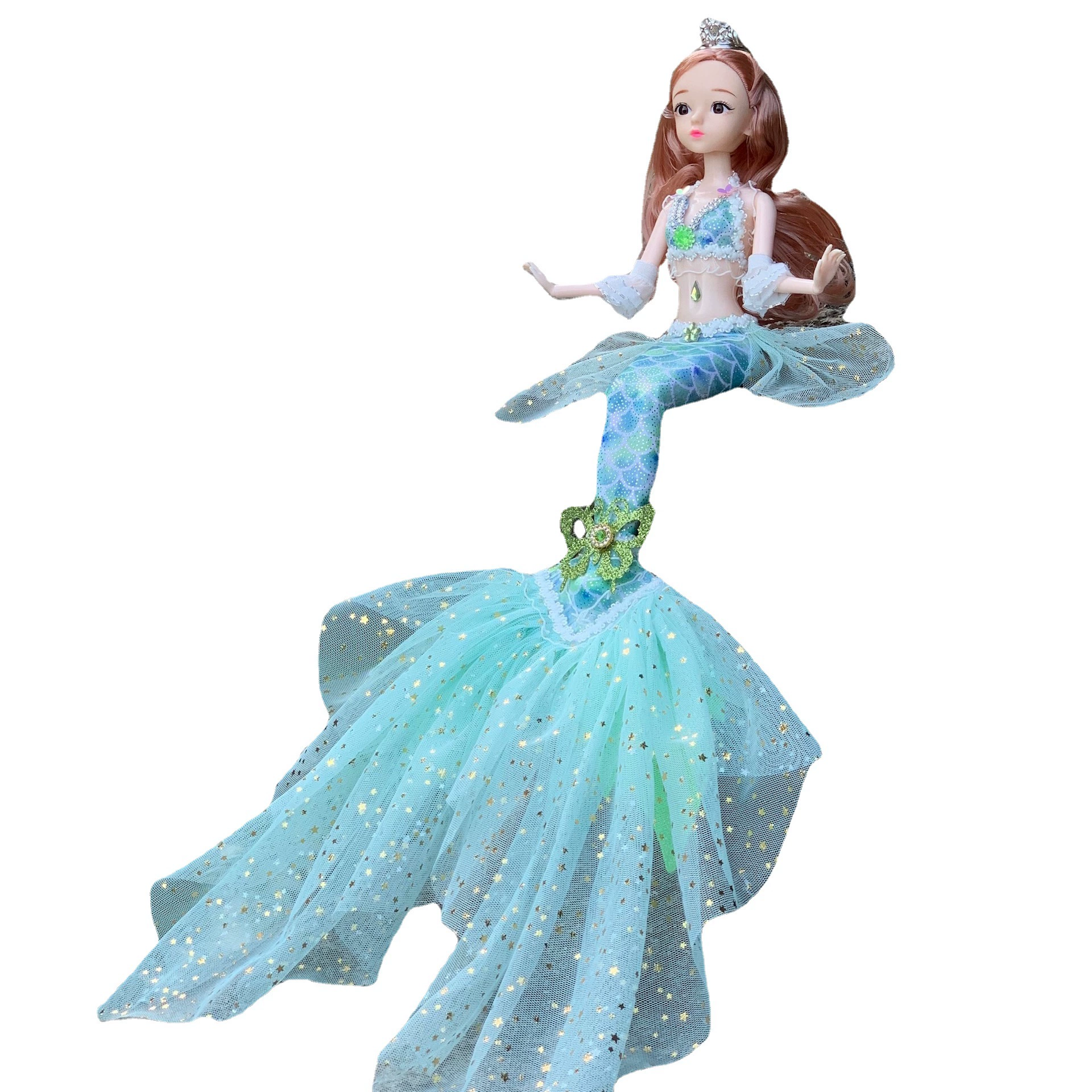 Doll Yau Tail Mermaid, 45 cm, 11 movable joints, removable clothes
