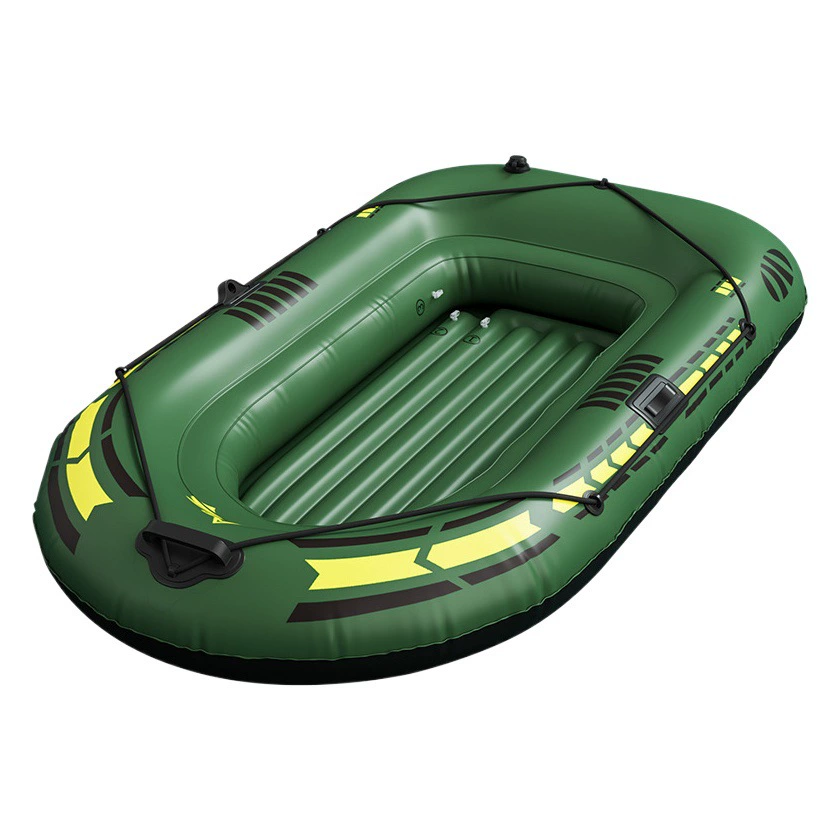 ПВХ надувная лодка армейский зеленый двойной каяк толстый каяк двойной надувной лодки ПВХ штурмовая лодка весла полный набор