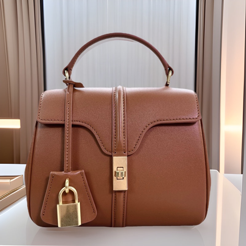 2023 European and American New Style High-End Genuine Leather Soft16 Handbag Large Capacity Fashionable Commuter Shoulder Crossbody Bag for Women