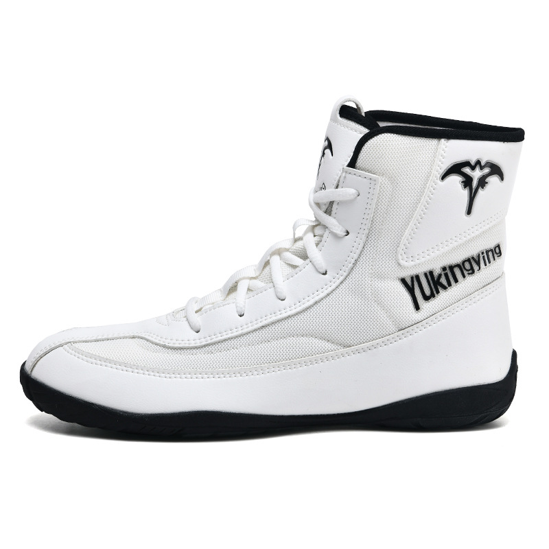 High-top boxing shoes Sanda shoes fighting training shoes indoor squat wrestling shoes fall boots fighting shoes sports competition boots