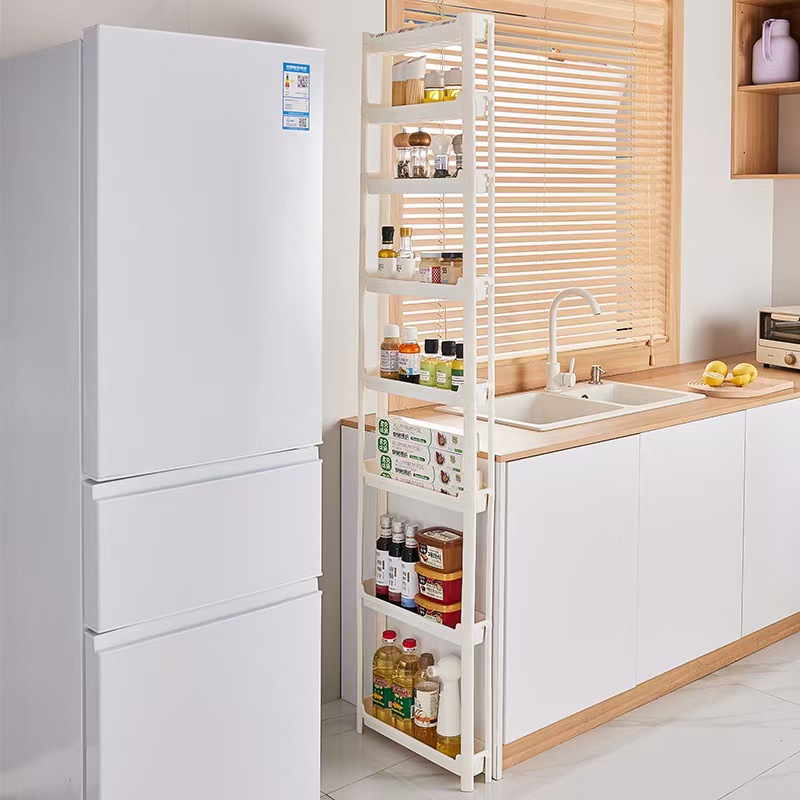 Kitchen Storage Rack Multi-Layer Sundry Storage Rack Gap Storage Cabinet Gap Storage Rack Trolley Home