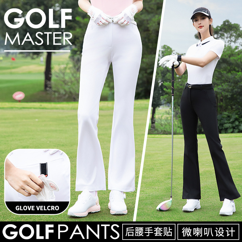 Women's Golf Flared Pants, Summer Women's Clothing, Sun-Protective Short-Sleeve Pants, Women's Outfit