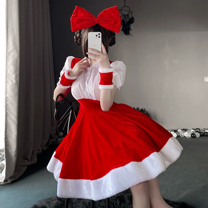 Красное рождественское платье Высококачественное модное темперамент Знаменитости, банкет на день рождения, новогоднее Коническое платье, боевое платье, платье принцессы