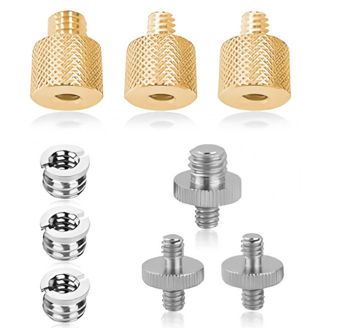 Accesorios de fotografía Juego de tornillos Tornillos de fotografía Juego de doble cabeza Juego de tornillos de conversión Tornillos de conversión de cámara
