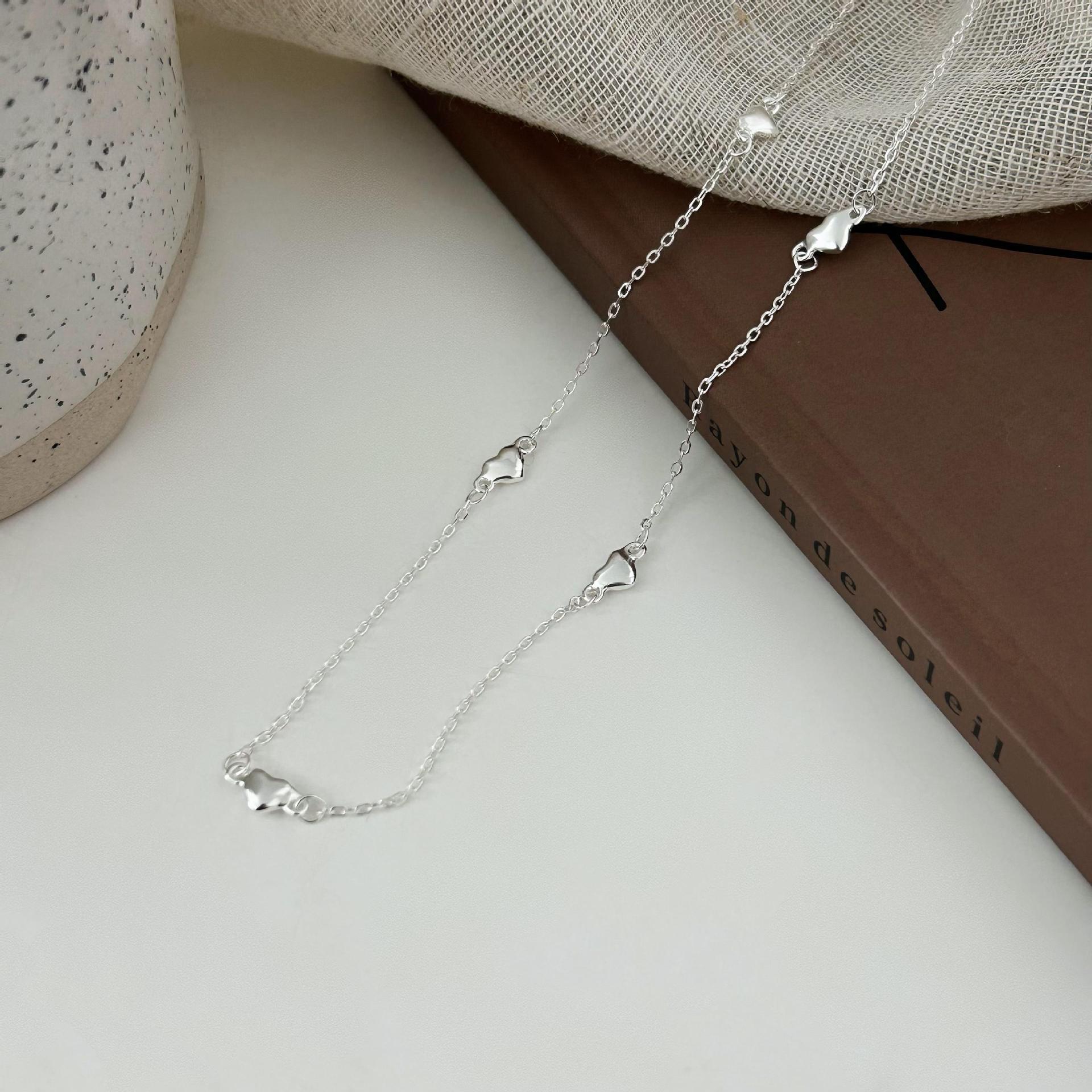 Holiday, Daily Occasion Sterling Silver Plating Heart Shape Necklace