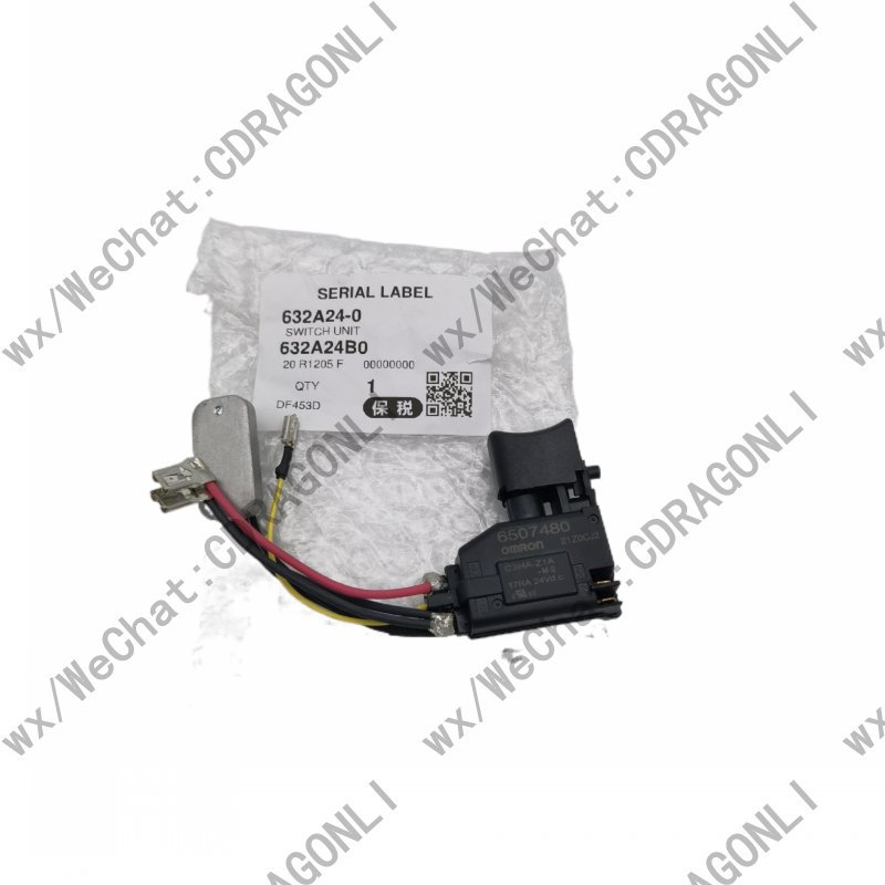 原装Makita牧田充电钻开关DDF343 DDF453 DHP343 DHP453 632a24-0