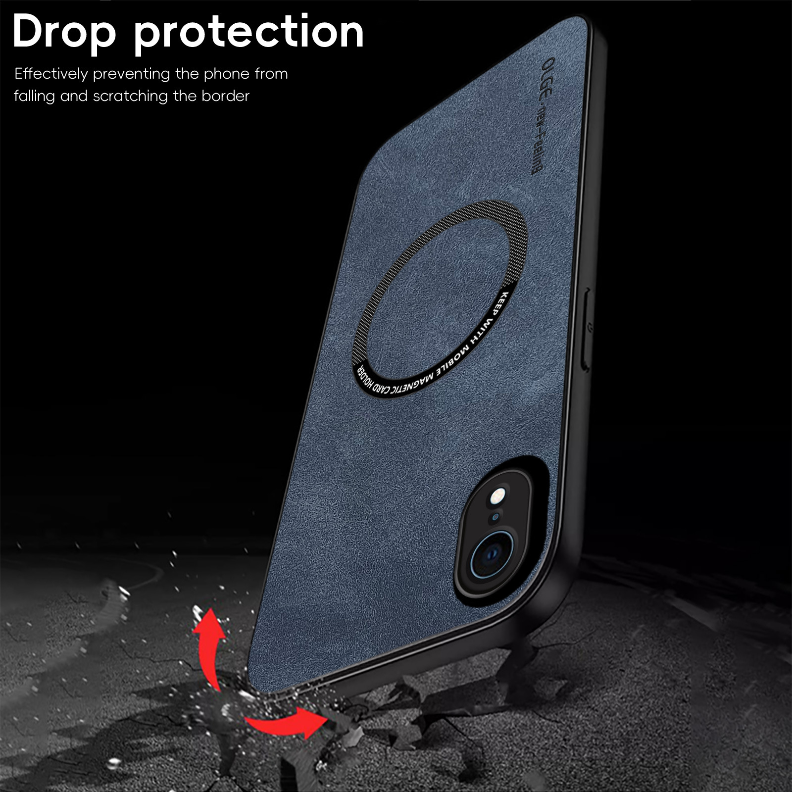 IphoneXR için uygun cep telefonu kılıfı iphoneXS koyun derisi deri XsMax araba kablosuz şarj manyetik cep telefonu kılıfı