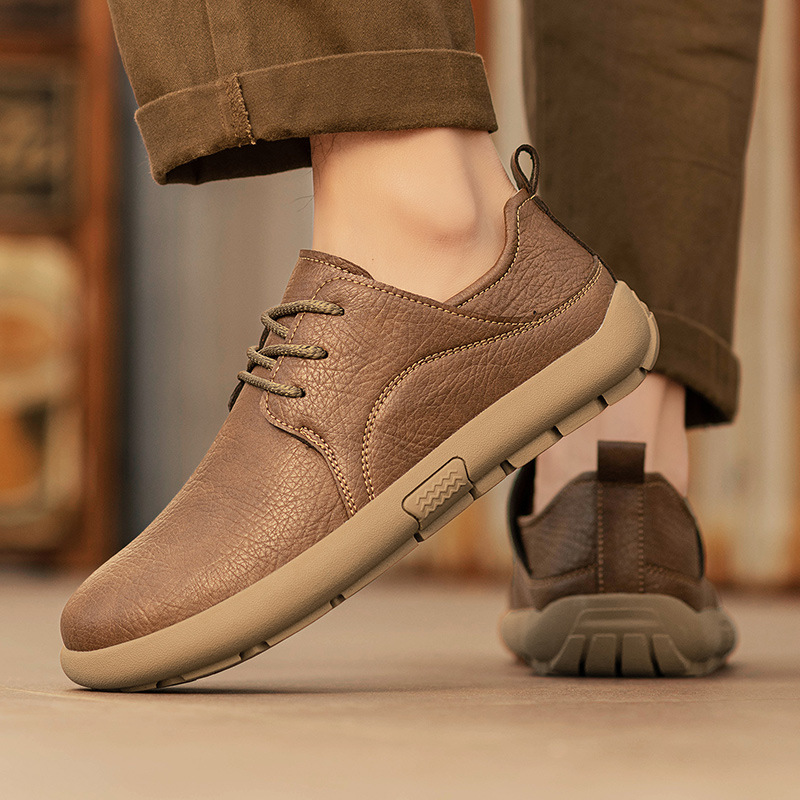 2026 Retro British Style Men's Leather Shoes, Trendy Fashion Large Size Men's Leather Shoes, Breathable Korean Style Men_vogvips.com