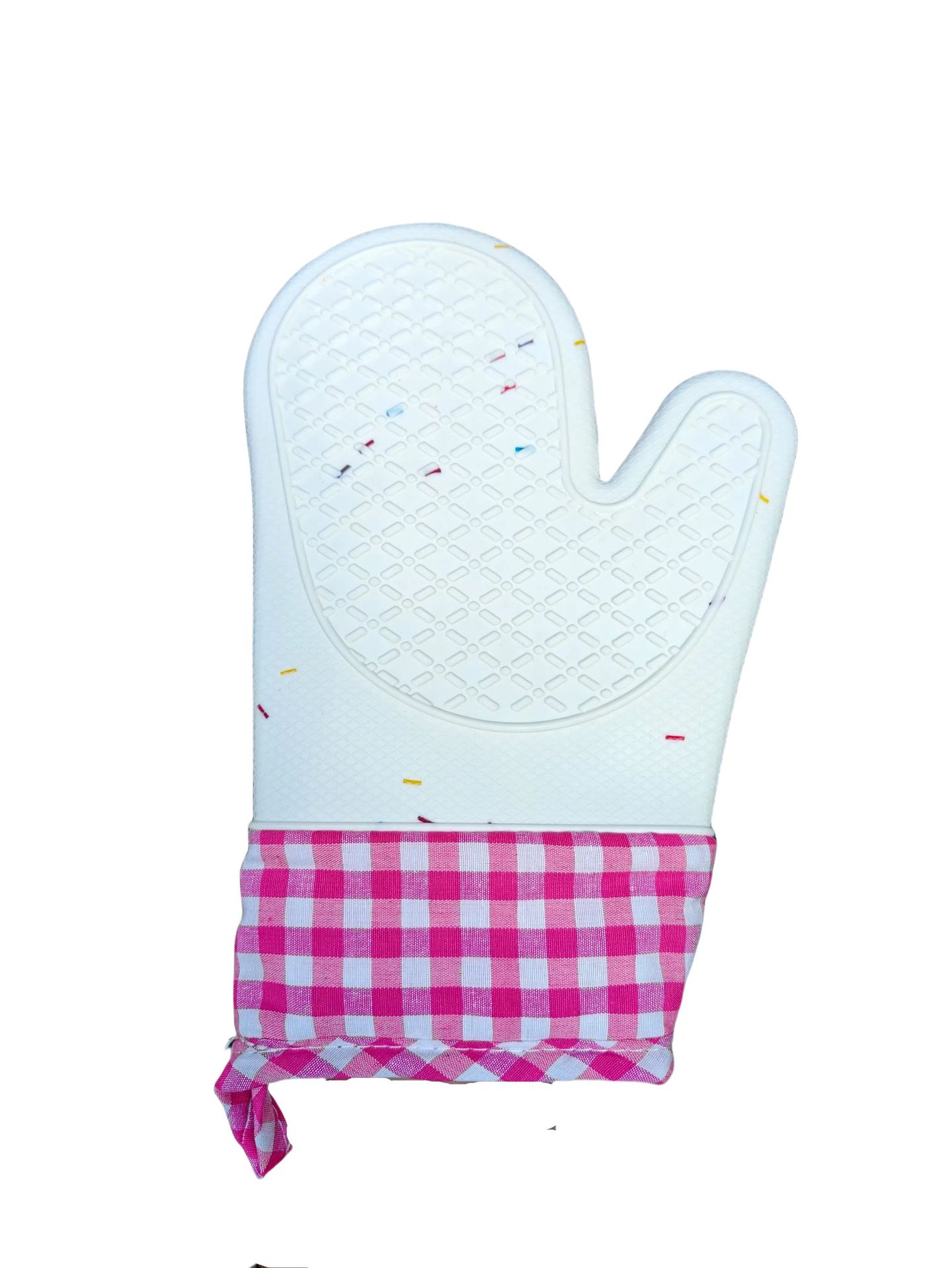 Horno de silicona guantes de aislamiento térmico antiscald espesado cocina horneado especial de alta temperatura resistente al calor horno microondas cinco dedos al por mayor