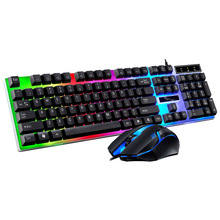 J 13570 Wired USB Backlit Keyboard Mouse Set �о��I�����b