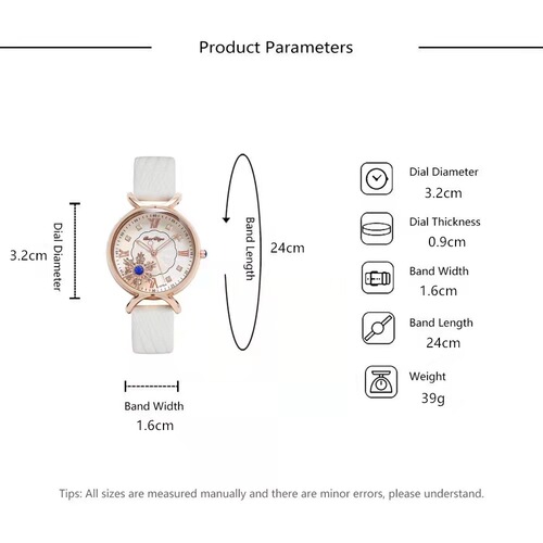  New Women's Foreign Trade Women's Watch Casual Fashion Trend Versatile Belt Roman Two-piece Bracelet Set Watch
