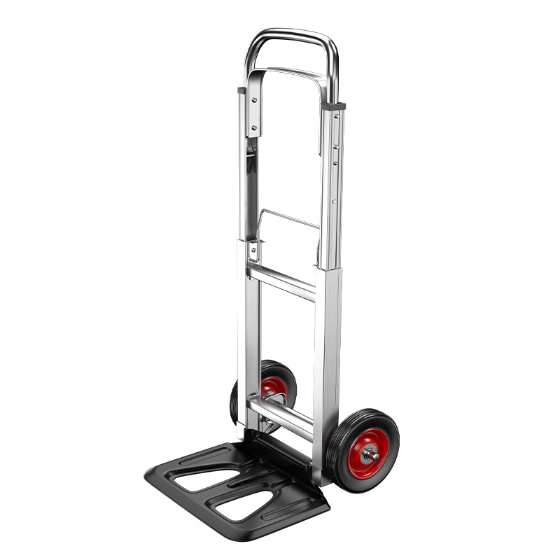 Carrito Plano Retráctil de Aleación de Aluminio, Multifuncional, para Transporte de Carga