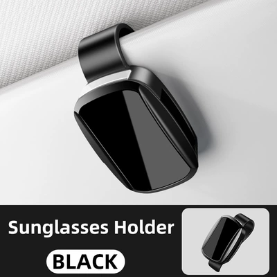 Cross-Border Standard Car Glasses Clip Car Glasses Clip/Bill Clip - y02-mirror-style-black