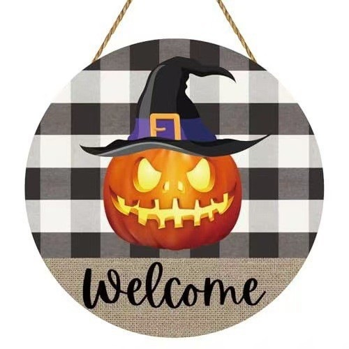 Colgante transfronterizo madera nueva atmósfera de fiesta de Halloween decoración del hogar patio decoración del vestíbulo lista de fabricantes de lote