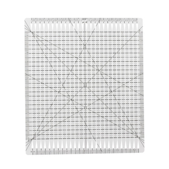 DIY Sewing Measuring Tool Cutting Ruler Patchwork Cutting Ruler Clothing Cutting Tool Acrylic 90 ° Special-shaped Ruler
