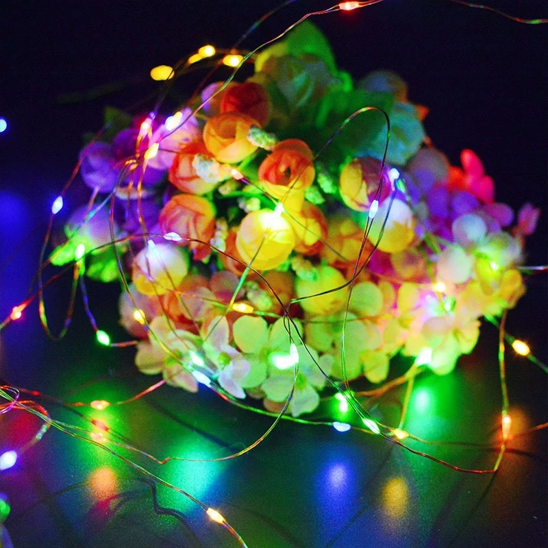 Solar LED lámpara de alambre de cobre ocho funciones al aire libre impermeable lámpara de jardín lámpara de decoración de Navidad cadena de luz de atmósfera image 4
