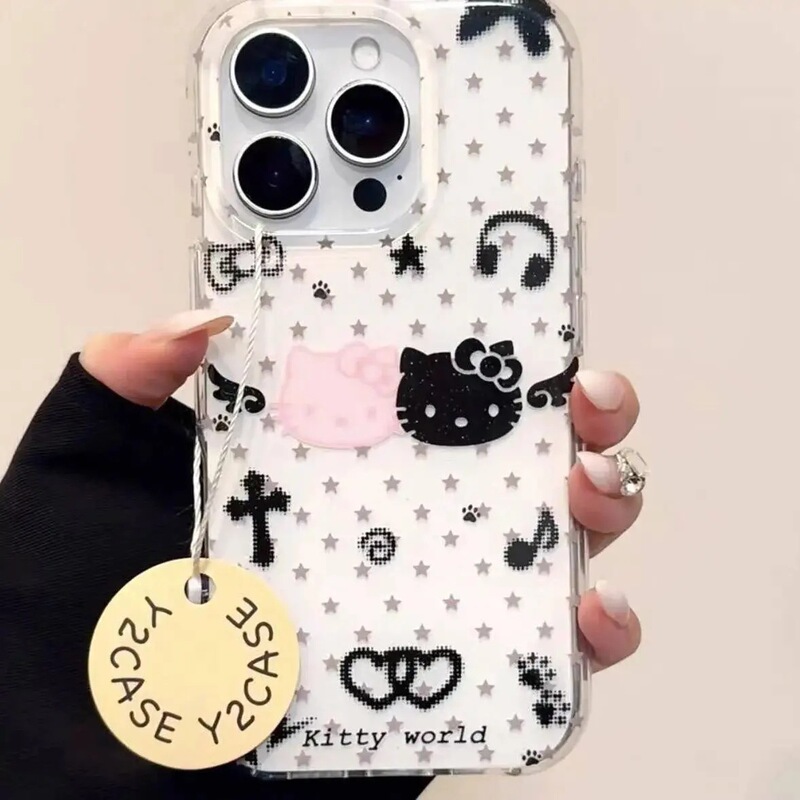 kt cat is suitable for Samsung s23fe phone case s26ultra/s24plus/s21 dual-layer 3 apple 17promax