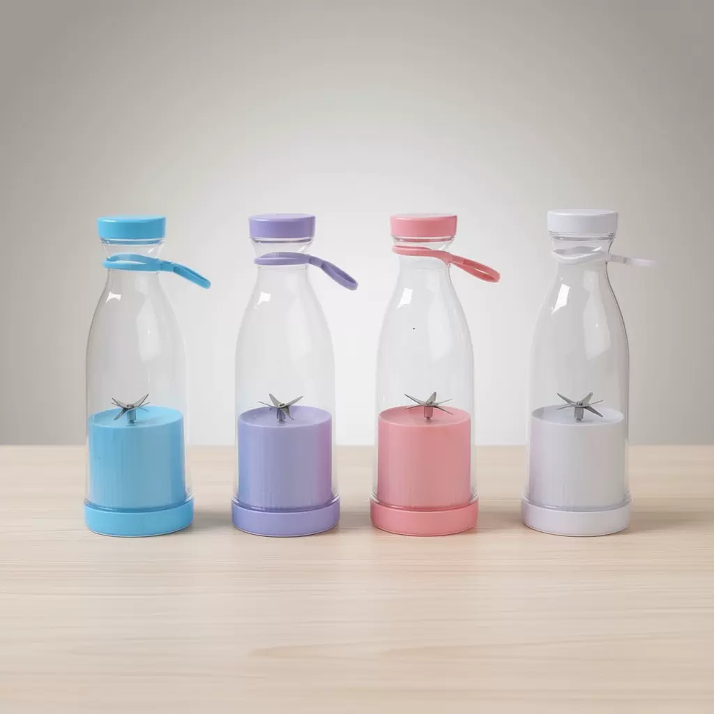 跨境新款便捷式新款榨汁机酒瓶果汁杯迷你水果榨汁机USB充电无线