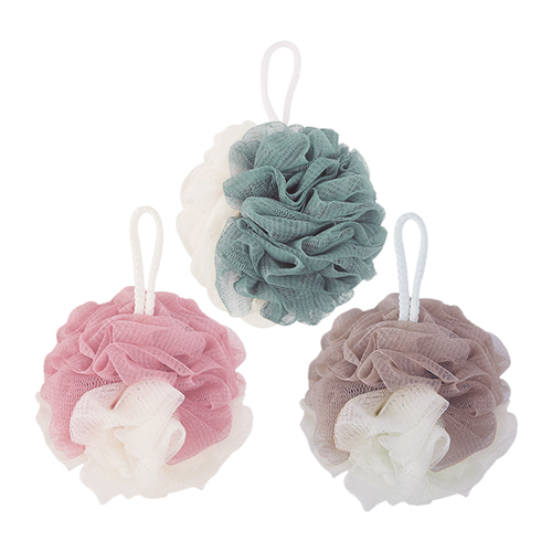 Two-color large flower bath ball, bath and back rub, foaming clean bath flower bath towel, toiletries