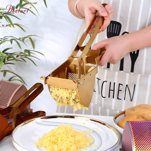 Stainless Steel Special-Shaped Juicer Potato Mud Press Food Stuffing Dehydration Squeezer Lemon Fruit Masher Manual