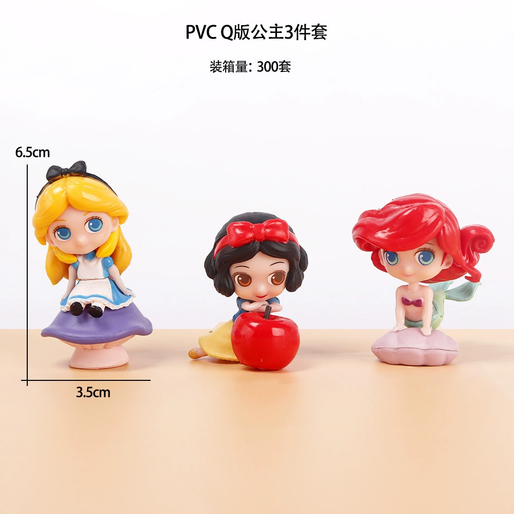 PVC фигурка принцессы Айша белая снежная русалка, домашний декор, подарок на день рождения, украшение для букета/торта DIY