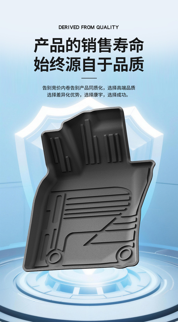 Suitable for 18-24 Models of Toyota Camry Car Floor Mats, Toyota Camry Fully Environmentally Friendly Tpe Car Floor Mats