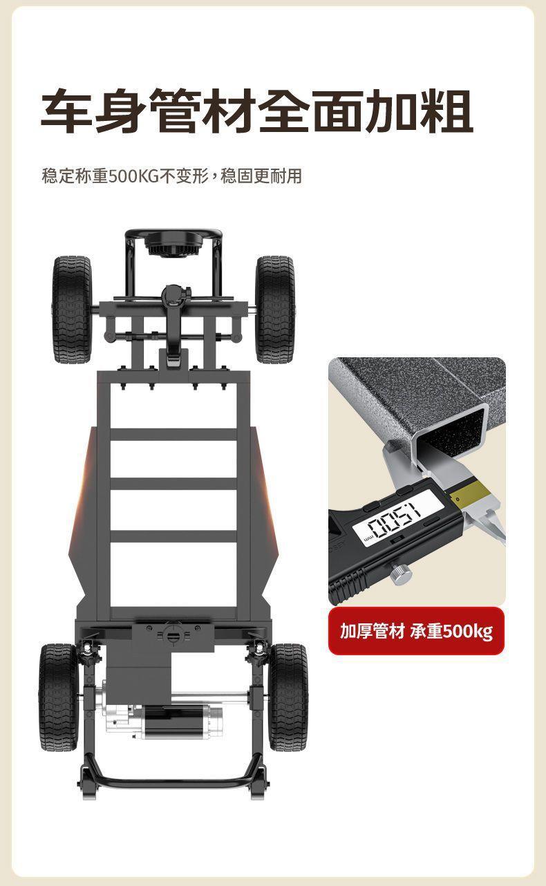 Elderly Mobility Scooter, Two-Seater Electric Vehicle for Disabled People, Four-Wheel Household Folding Small Low-Speed Electric Scooter for Seniors
