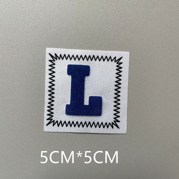 New three -dimensional letters l blue