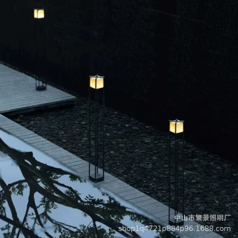 Открытый водонепроницаемый газонный светильник недвижимости отель ландшафтный светильник ворота столб светильник садовая вилла соломенный светильник
