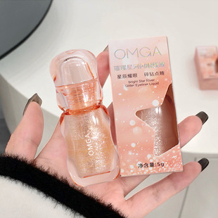 OMGA a drop of tears liquid eye shadow glitter sequins high gloss liquid waterproof pearlescent bright lying silkworm eye shadow plate wholesale