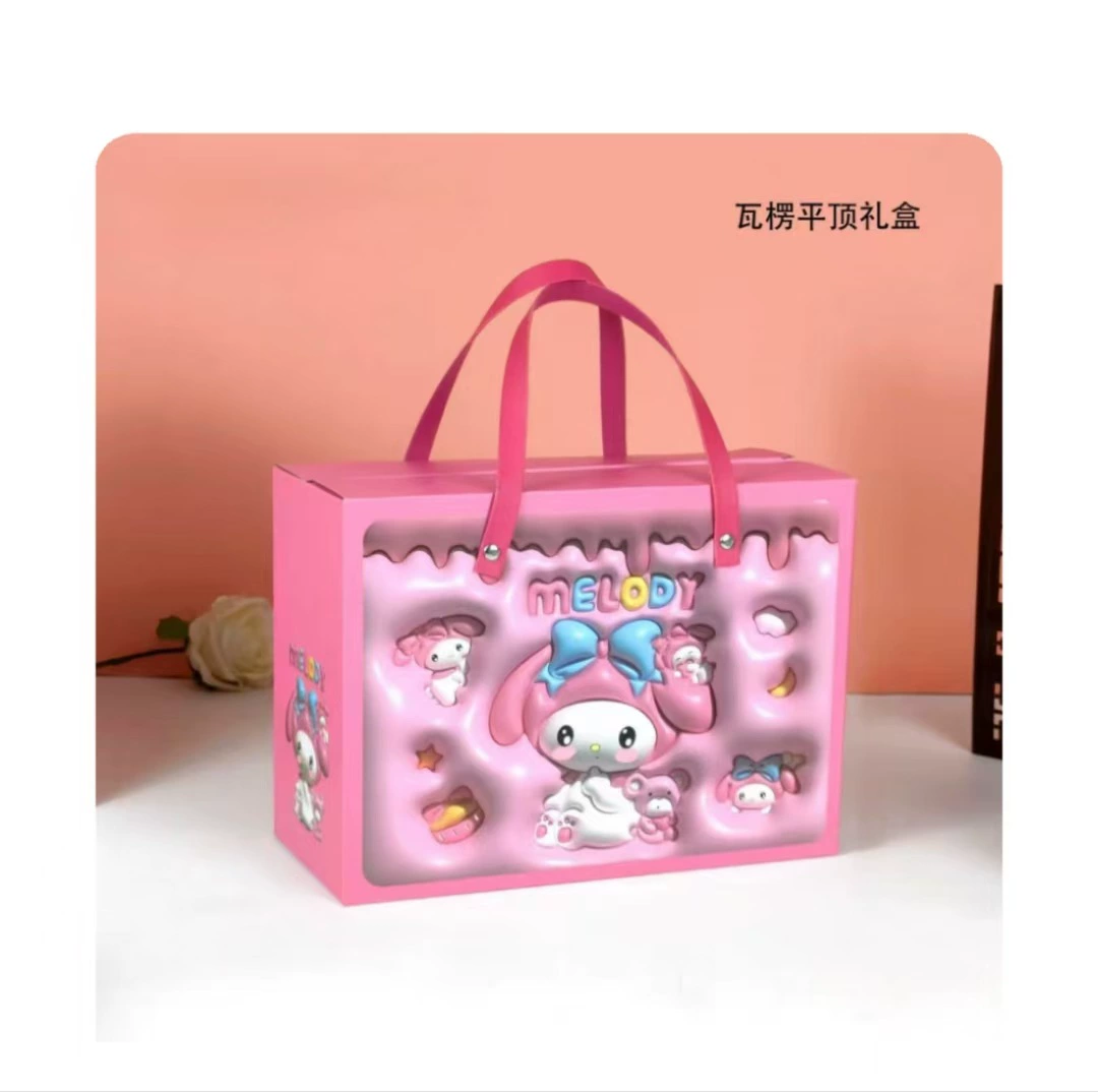 Children's cartoon gift bag, handheld party favor box, cute portable birthday souvenir