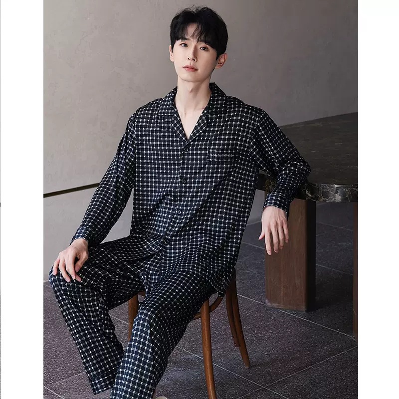 KA0316 라펠 가디건 블랙 남성 스타일