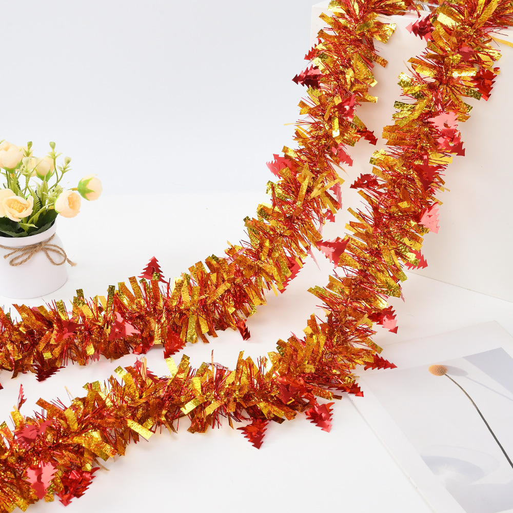 comercio exterior transfronterizo árbol de Navidad colgante de piedra espuma cifrado de color grueso decoración de Navidad tira de color dibujo de flores